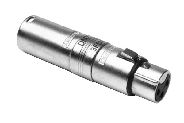 Amphenol XLR 3pin female to 5pin male adapter, Pre-wired, Metal