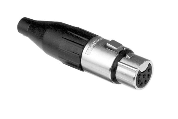 Amphenol 7 pin XLR female inline