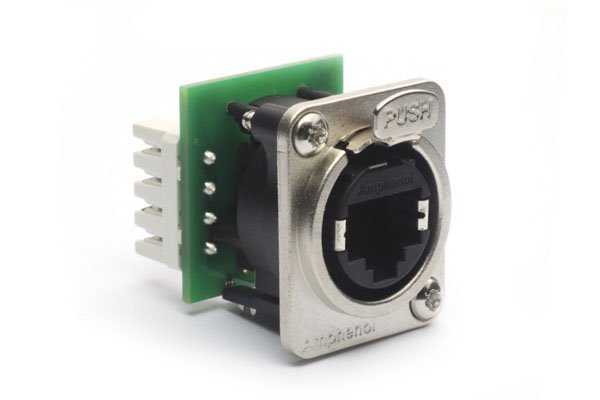 Amphenol XLRnet D Type IDC punch down terminals CAT6