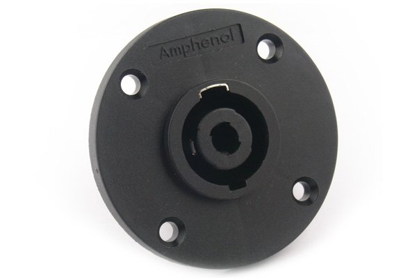 Amphenol Speaker panel mount 4 Pole connector (round, solder termination)