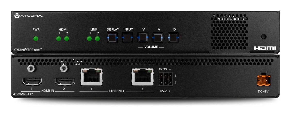 Atlona Dual Channel OmniStream AV over IP Encoder