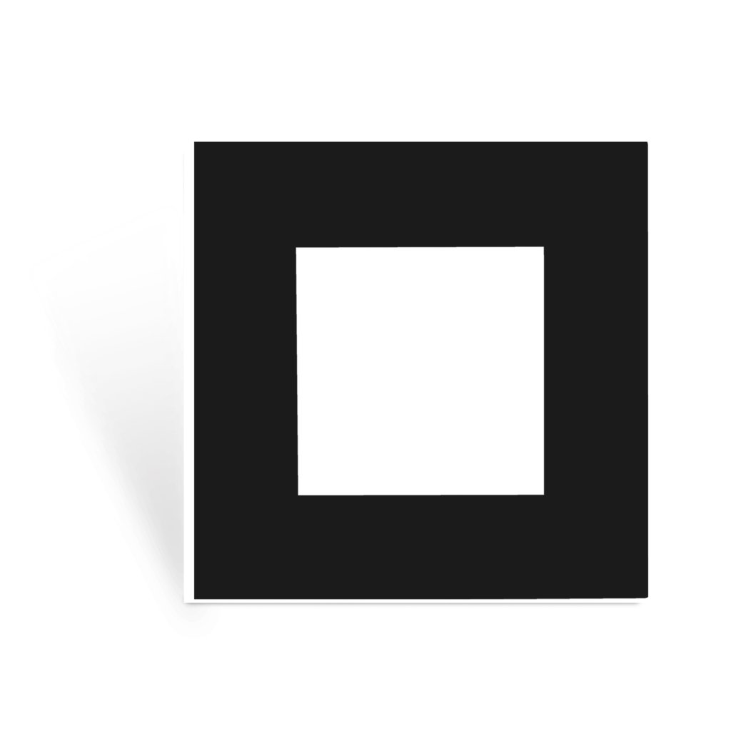 Audac Cover frame single 45 x 45 mm Black version