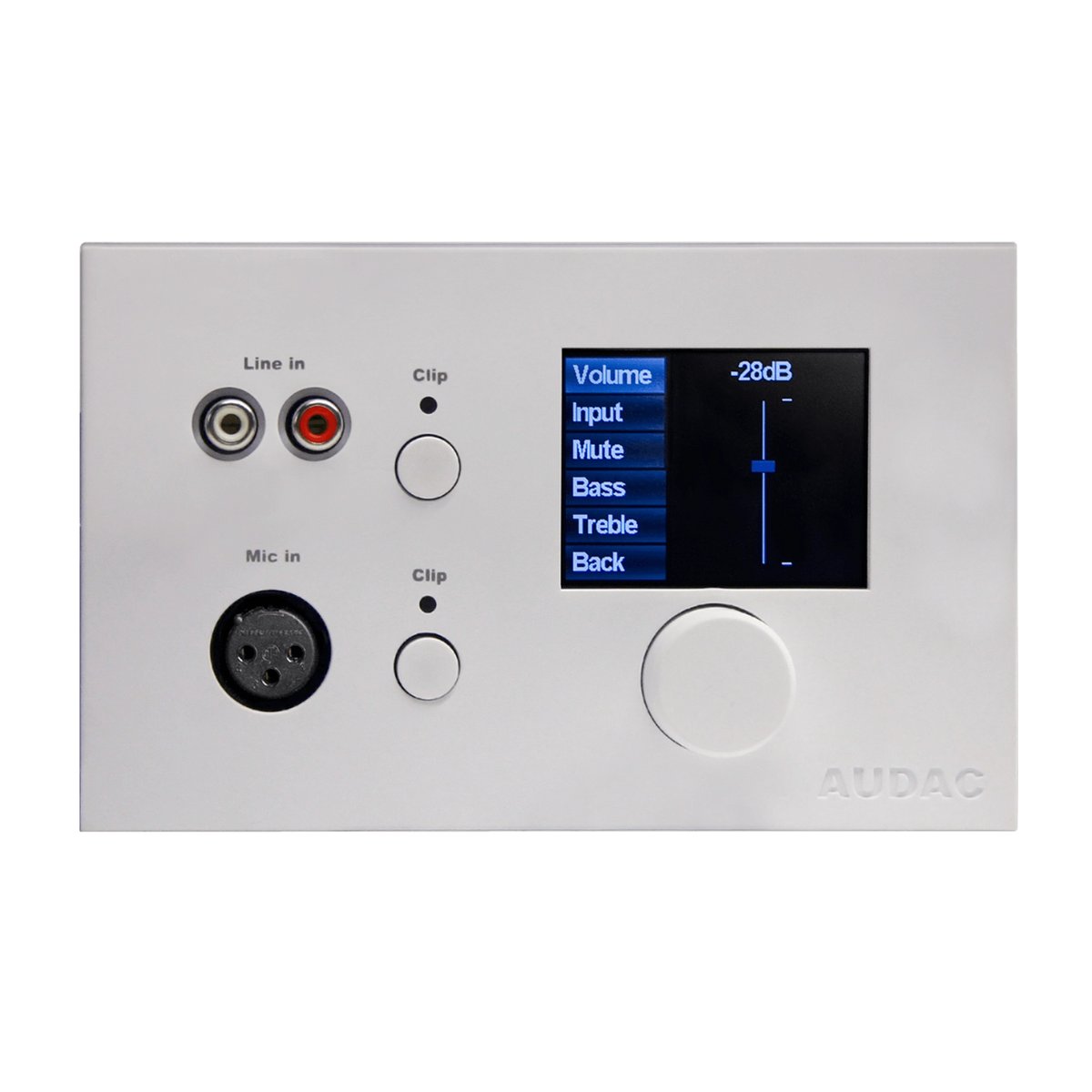 Audac Digital all-in-one wall panel White version