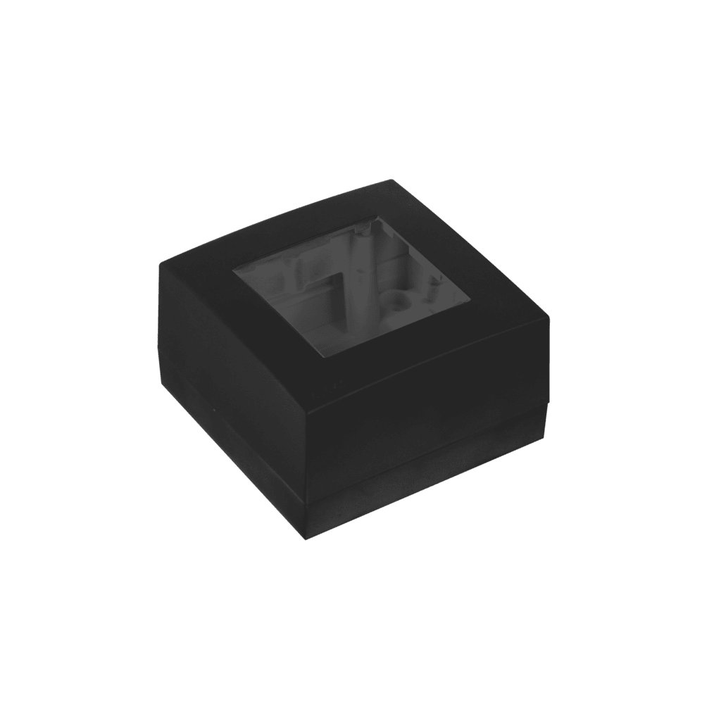 Audac Surface mount box single 45 x 45 mm Black version