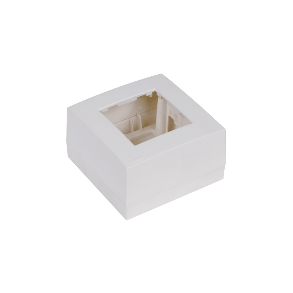 Audac Surface mount box single 45 x 45 mm White version