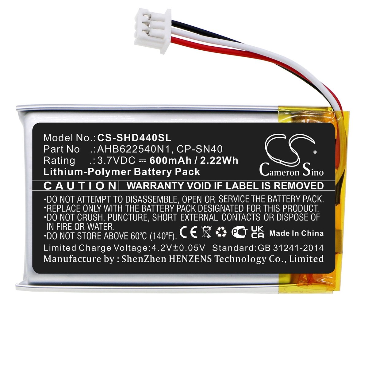 Cameron Sino Compatible Replacement Battery for EPOS Adapt 360