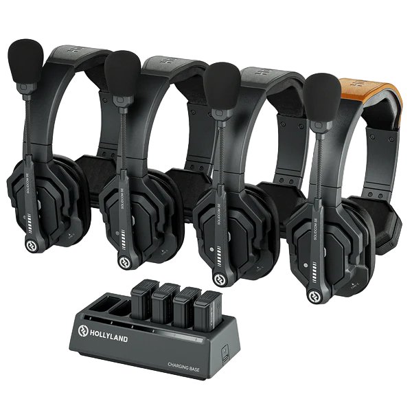 Hollyland Solidcom SE-4S Wireless 4-Person Noise Cancelling Headset Intercom