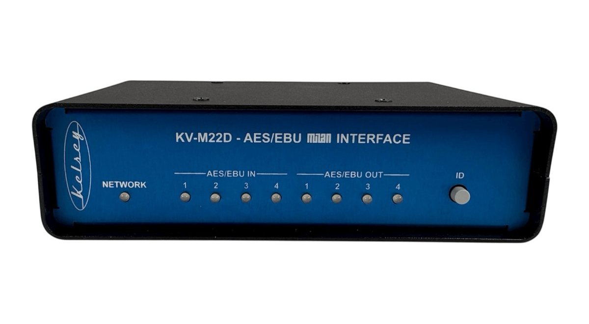 KelseyVerse AVB Milan 4in 4out AES3 Audio Interface