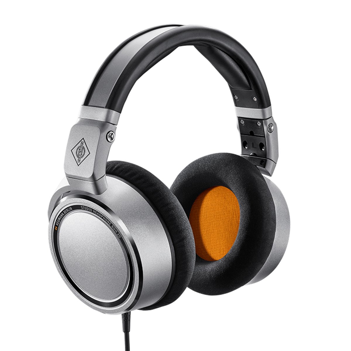 Neumann NDH 20 Headphones Closed System, Silver, Circumaural, Foldable, 6.3/3.5mm Adaptor