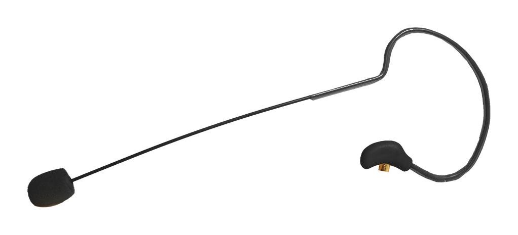 Plus Audio Earset microphone - single ear (black)