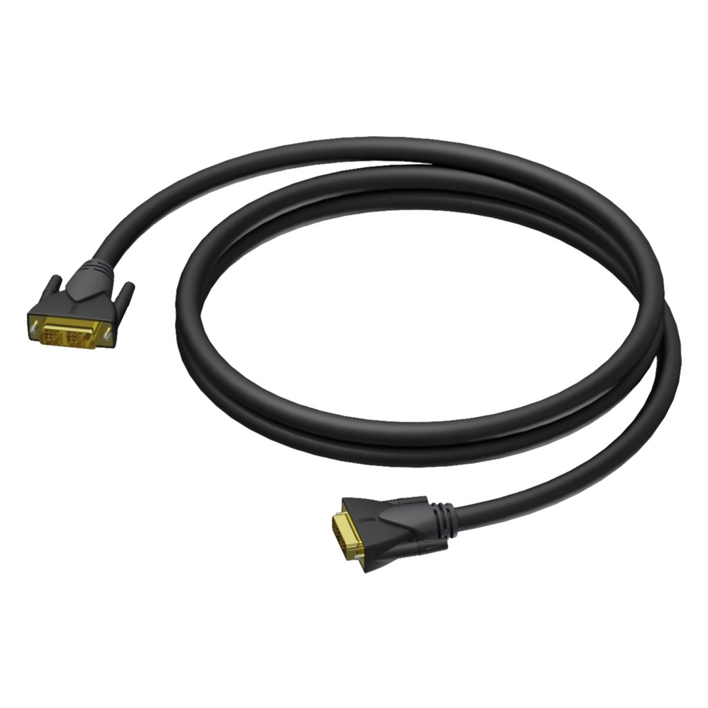 Procab DVI D male - DVI D male - dual link 3 meter - 26 awg