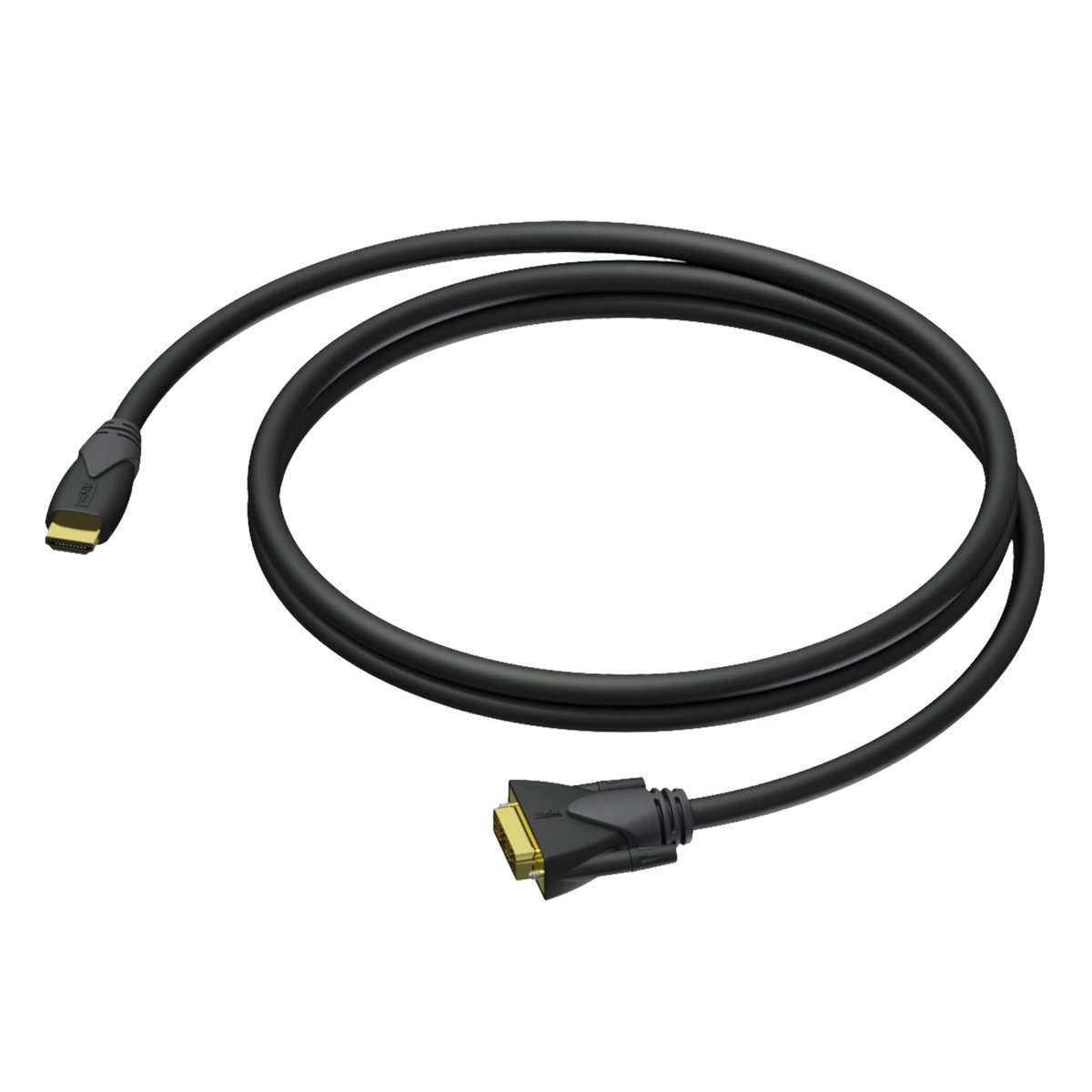 Procab DVI D male - HDMI A male 1.5 meter - 24 awg