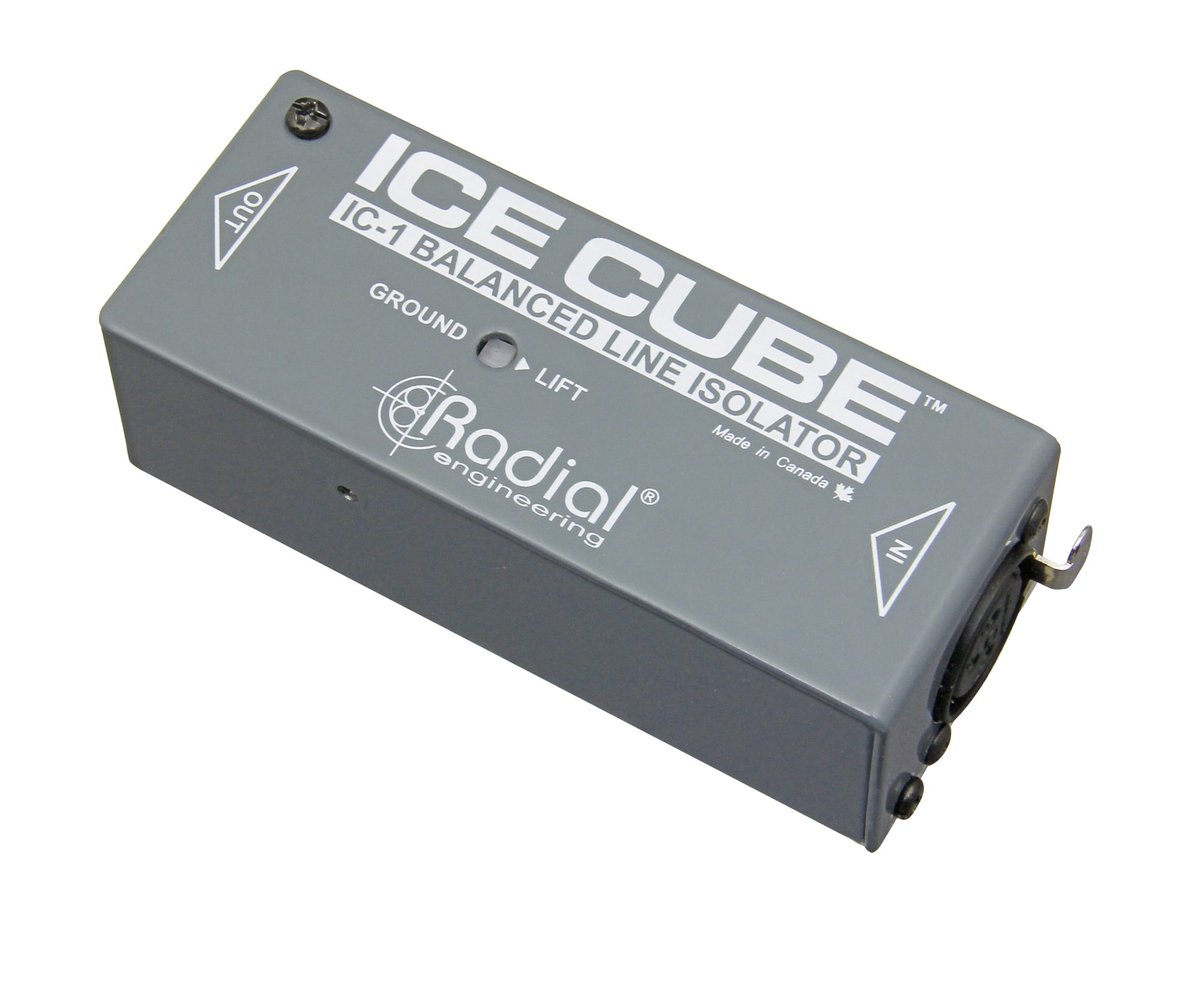Radial Engineering Radial Ice Cube Line level isolator, passive 1 channel balanced with Eclipse transfomer