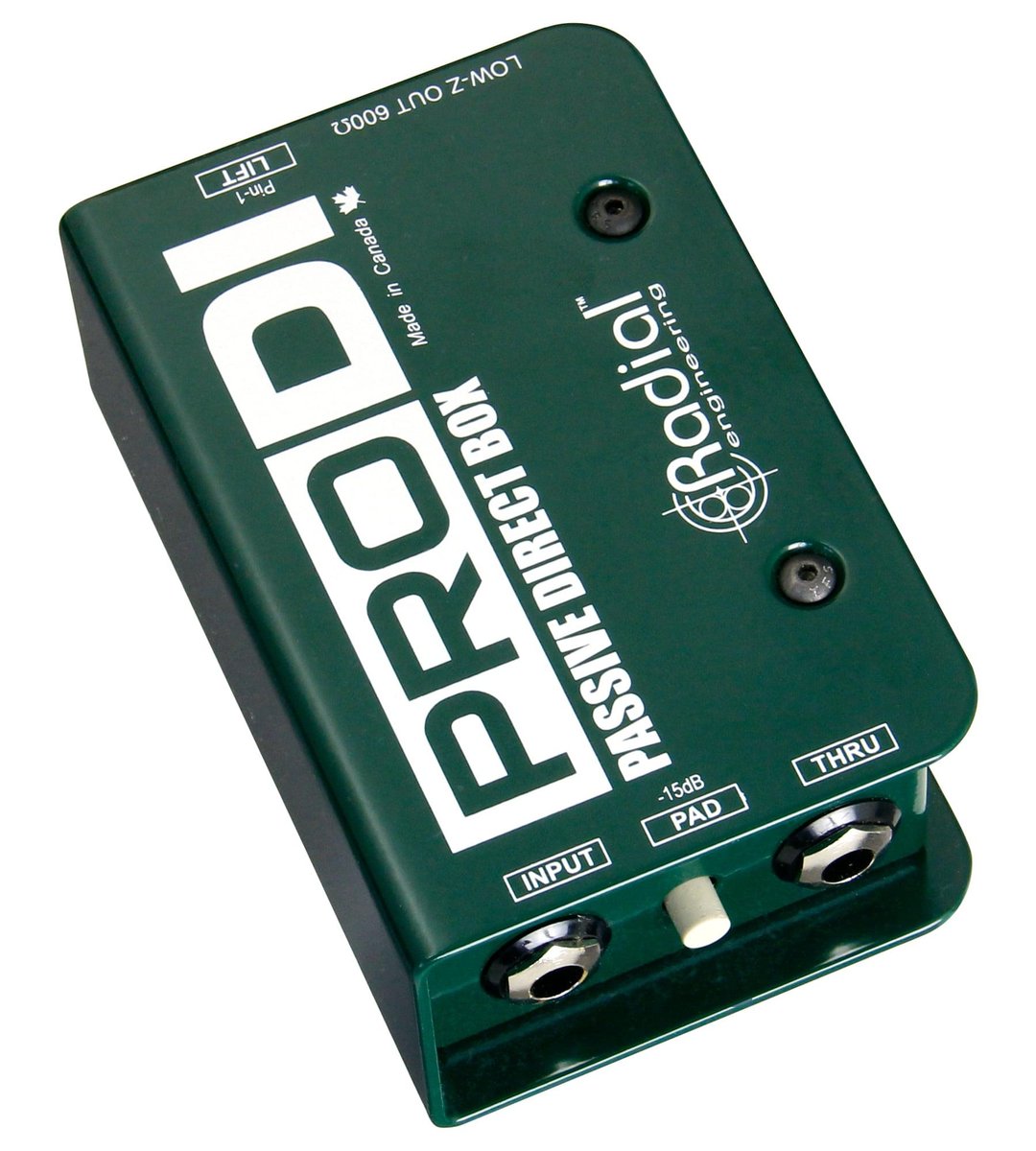 Radial Engineering Radial ProDI Passive DI for high output acoustic, guitar bass & keyboards