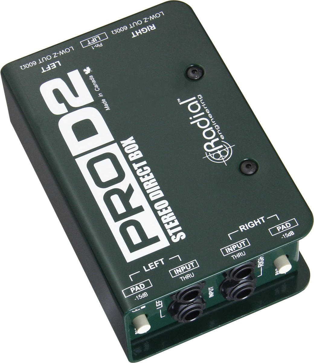 Radial Engineering Radial ProD2 Passive DI with two channels, made for high output keyboards