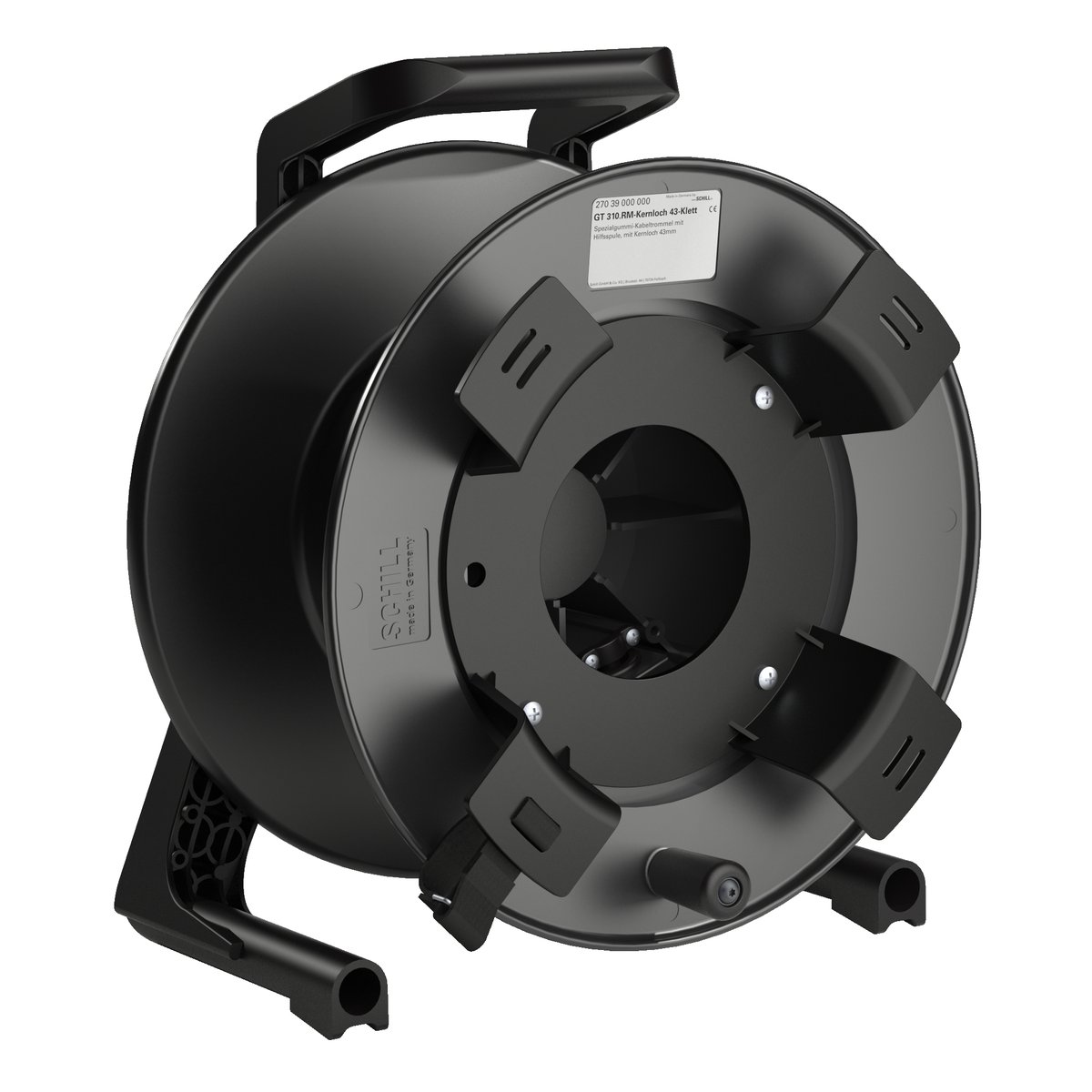 Schill GT 310.RM-KERNLOCH cable drum with auxiliary spool with velcro strap