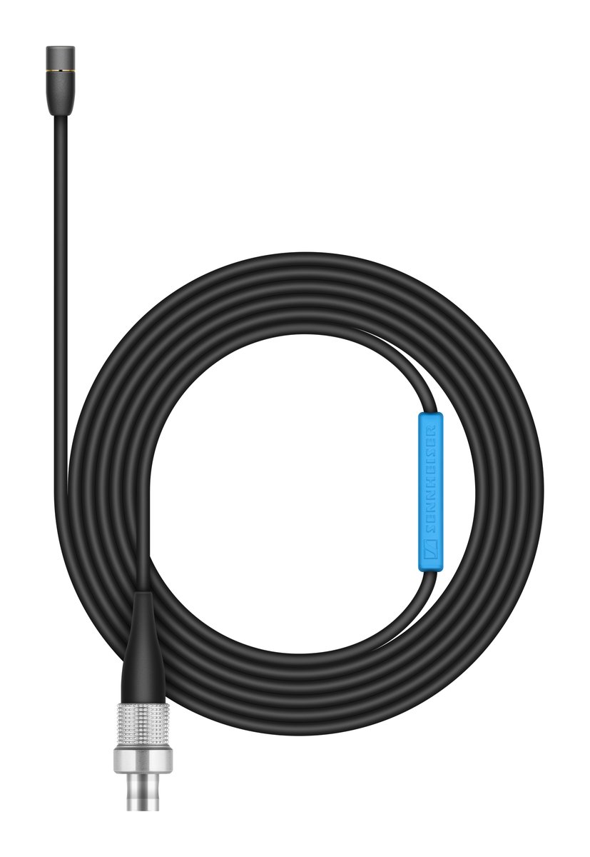Sennheiser MKE 2-4 GOLD-C Omni-directional LEMO Lapel Microphone, Black, 1.5m