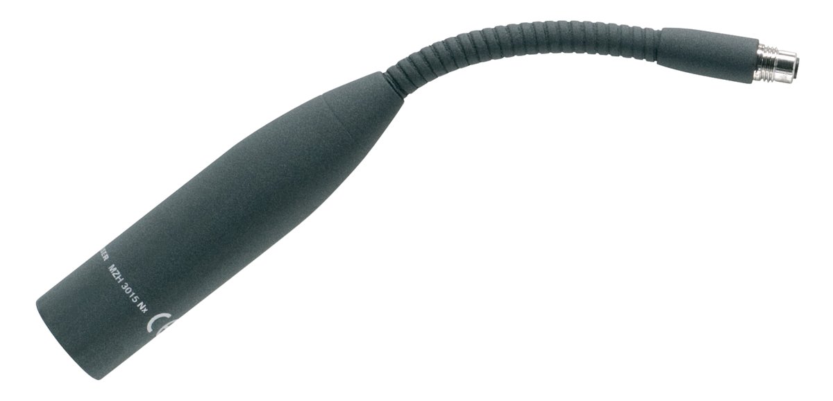 Sennheiser MZH 3015 Gooseneck, Matte Black, 150 mm, XLR-3, For ME 34/35/36