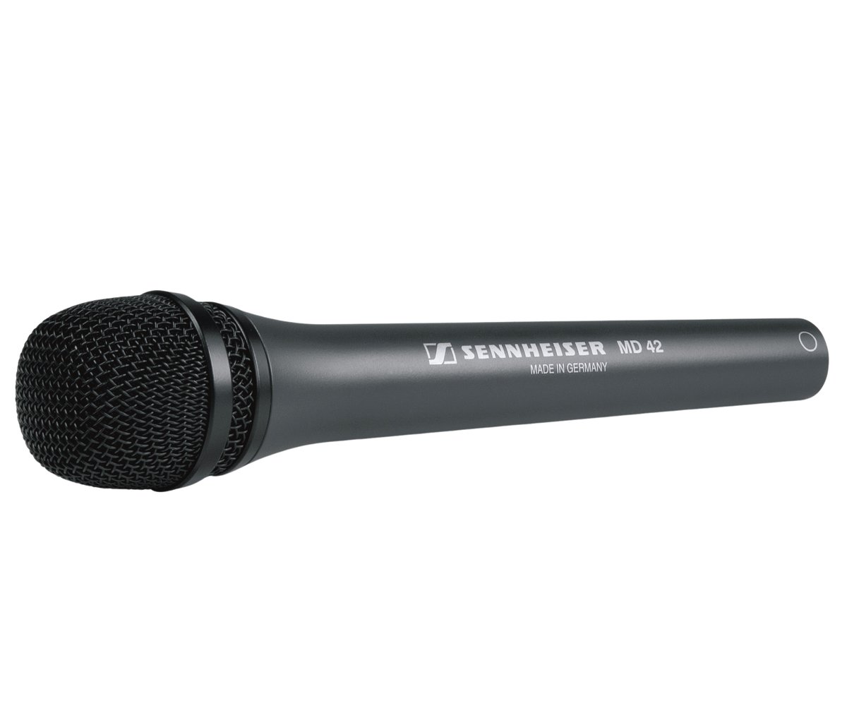 Sennheiser MD 42 Dynamic Omni-directional Reporter's Microphone, XLR-3M, Extra Long, Without Switch