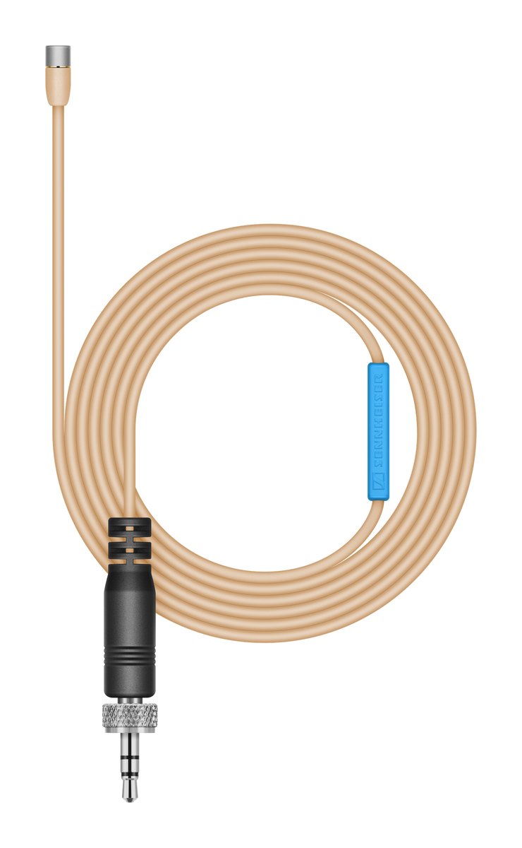 Sennheiser MKE 2-EW-3 GOLD Omni-directional Clip-On Microphone, Beige
