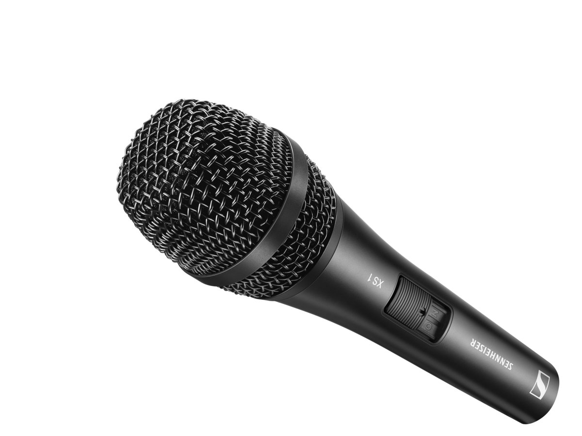 Sennheiser XS 1 Vocal Dynamic Cardioid Handheld Microphone, Lockable Mute Switch, 55-16000Hz