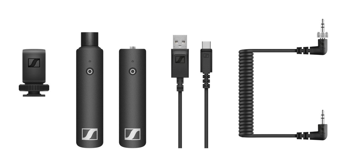 Sennheiser XSW-D Portable Interview Set, XSW-D Mini Jack RX, XSW-D XLR Female TX, Hotshoe Mount