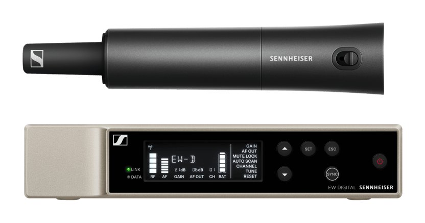 Sennheiser EW-D SKM-S Base Set (S1-7), Receiver, Handheld Transmitter, Without Capsule, 606.2-662MHz