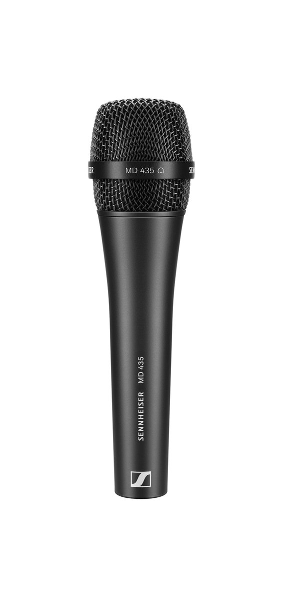 Sennheiser MD 435 Dynamic Cardioid Handheld Microphone, XLR-3M