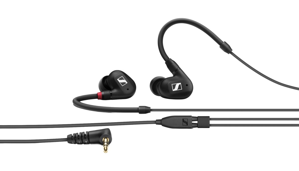 Sennheiser IE 100 PRO Black In-ear Headset, 1.3m Cable, Soft Pouch, Ear Adapters (S/M/L)