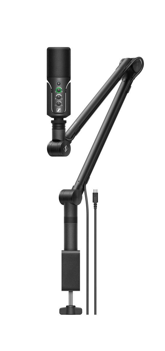 Sennheiser Profile Streaming Set, USB Microphone, 3m USB-C Cable, Boom Arm, Pouch
