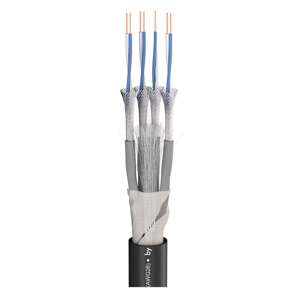 Sommer Cable Multipair SC-Quantum QMC; S-PVC; black | 2 x 0,14 sq. mm x number of pairs | 04