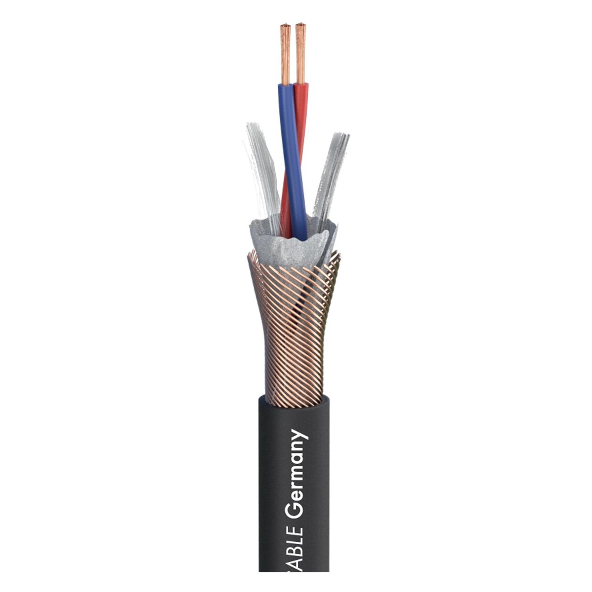 Sommer Cable MICRO-STAGE microphone cable, 2x0,14mm_/ copper spiral shielding, Diameter 5,8mm, black