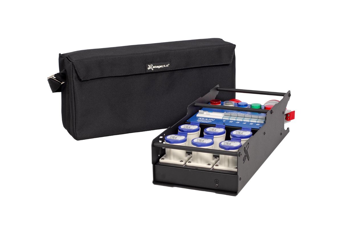Stage Plus Power Cube 32-16 - 32 in - 300mA ELU - 6x16A D curve MCB CEE(Industrial Version) Incl Bag