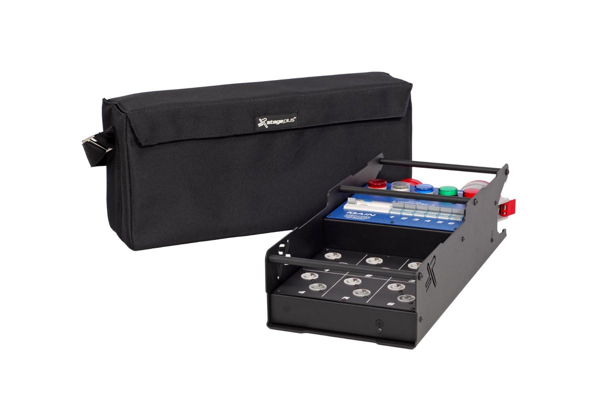 Stage Plus Power Cube 32-16 - 32 in - 300mA ELU - 12 x Amphenol HP (powerCON) D curve MCB (Industrial)