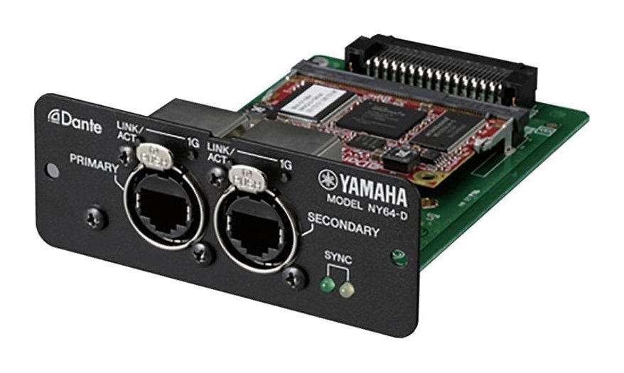 Yamaha NY64-D Dante I/O Expansion Card for TF Mixers