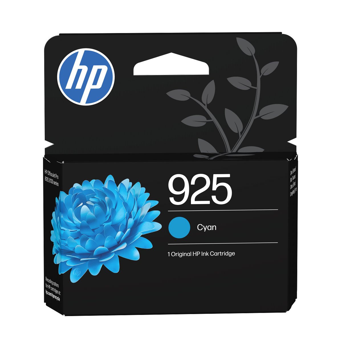HP Blister 925 Original Cyan Ink Cartridge For HP Officejet Pro 8120 series: HP Officejet Pro 8310 series
