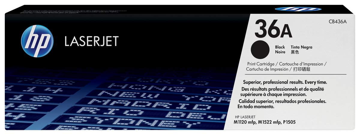 HP 36a Original Black Laserjet Toner Cartridge For Lj M1120mfp:p1505:m1522mfp