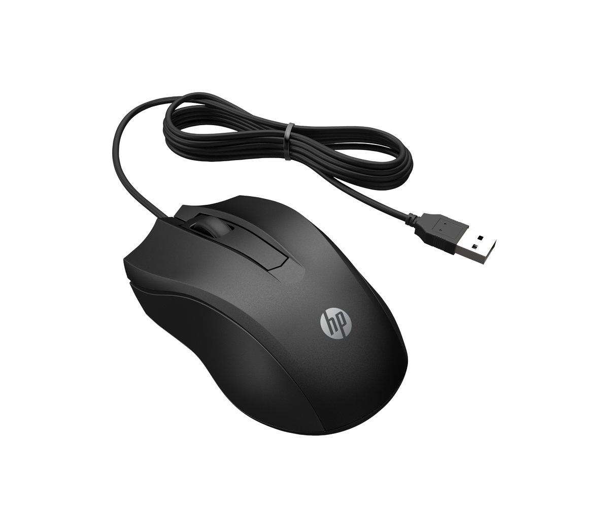 HP 100 Black Wired Mouse