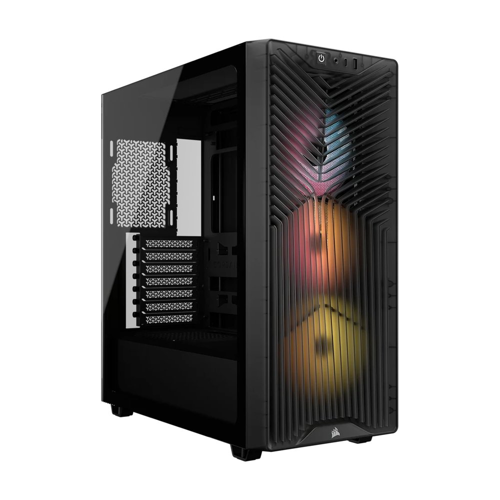 Corsair 3200D RS ARGB Mid-Tower PC Case; 3x RS120 ARGB fans incl - Smoke.