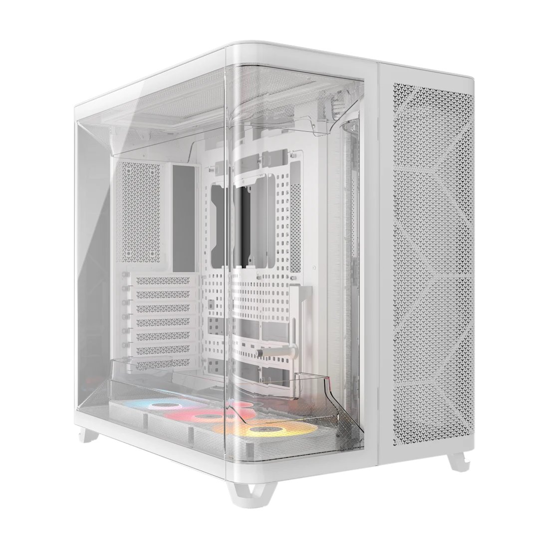 Corsair AIR 5400 RS-R ARGB Triple Chamber Mid-Tower PC Case ; 3x Fans Included; 2x 2.5'' ; 1x 3.5'' White