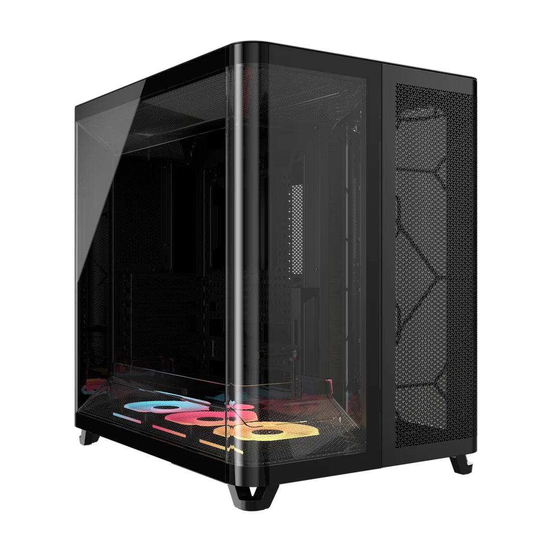 Corsair AIR 5400 LX-R E-ATX | ATX | MATX | ITX Triple Chamber Mid Tower iCUE Link ARGB Gaming Chassis - Black