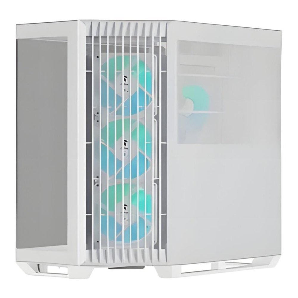 Aerocool APNX V1 premium White mid-tower ATX case -Supports up to 10 fans - 6x2.5'' or 2x 3.5'' - 360mm radiator - 4 fans + Hub