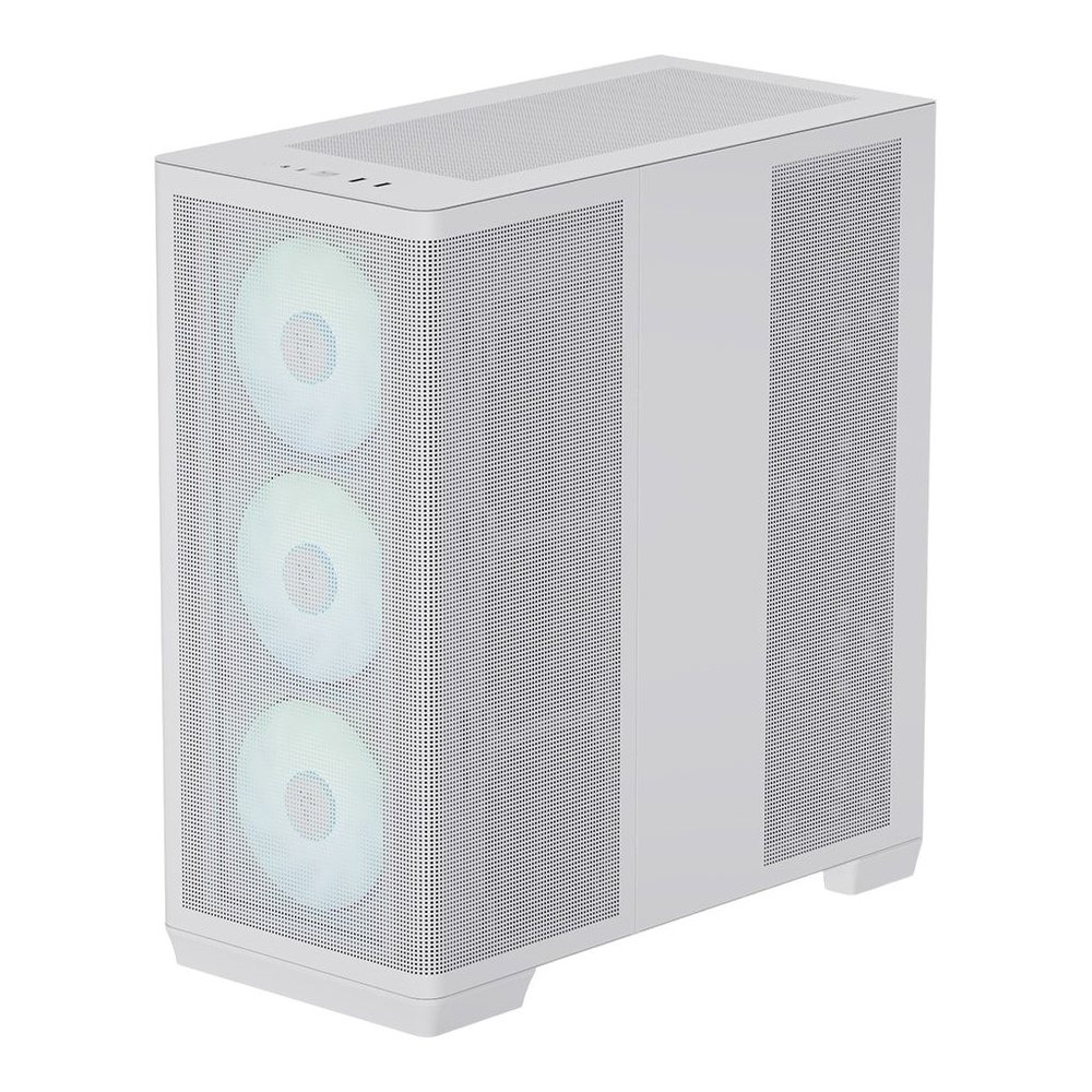 Aerocool APNX C1-R premium White mid-tower ATX case - 4x PWM ARGB Fan Included - 3x2.5'' or 3x 3.5'' - 360mm radiator - BTF Compatible.
