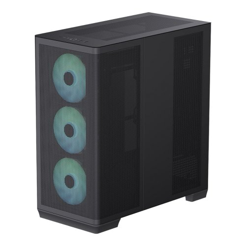 Aerocool APNX C1-R premium Black mid-tower ATX case - 4x PWM ARGB Fan Included - 3x2.5'' or 3x 3.5'' - 360mm radiator - BTF Compatible.