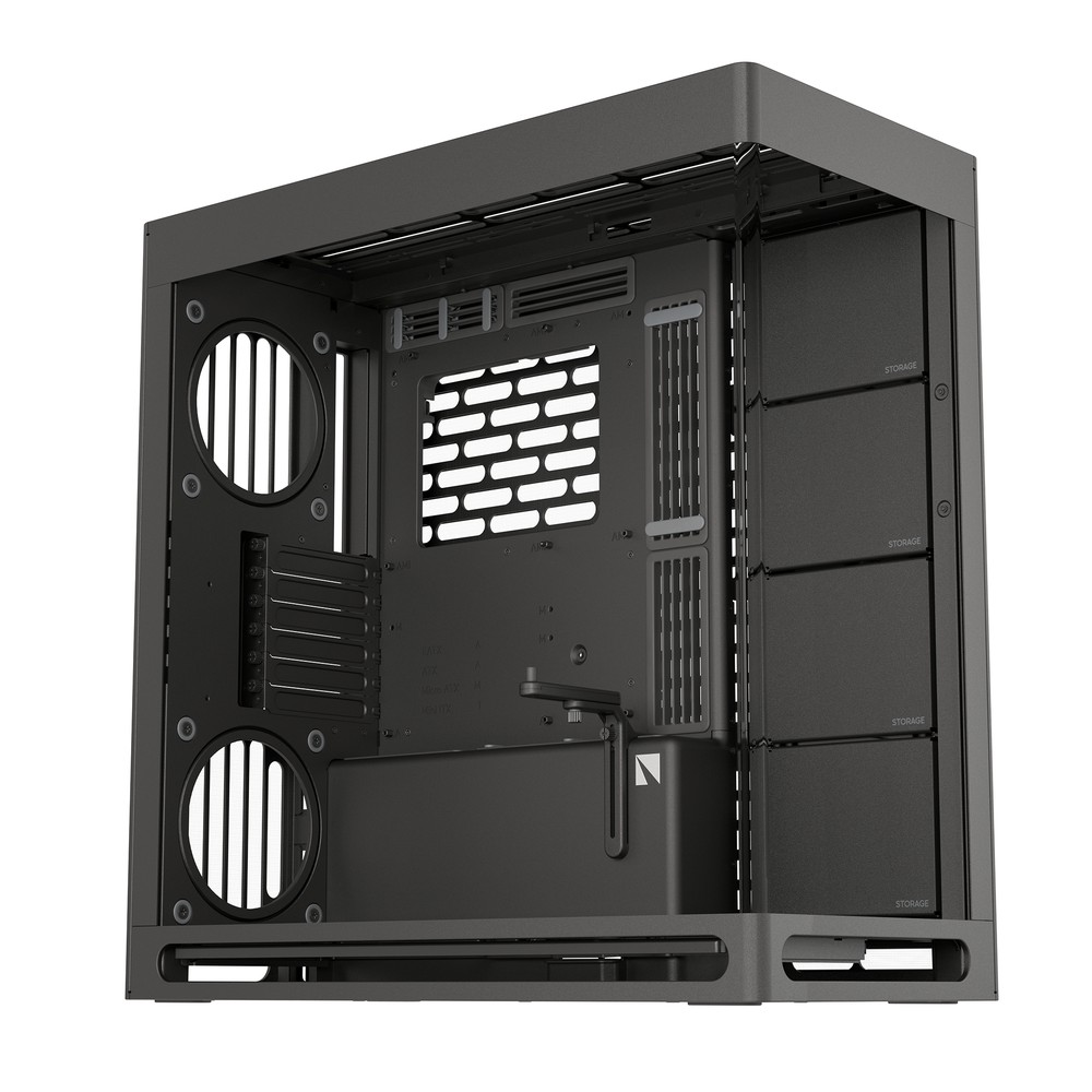 Aerocool HAVN HS 420 Base Edition Black EATX case - Supports up to 11 fans (0 incl) - 4x 3.5'' or 8x 2.5'' - 420mm Radiator.