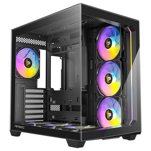 Antec C5 CURVED ARGB ATX | Micro-ATX | ITX ARGB Dual Chamber Mid-Tower Gaming Chassis - Black