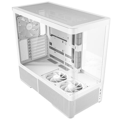 Antec C6 CURVED AIR ATX | Micro-ATX | ITX Mid-Tower Gaming Chassis - White