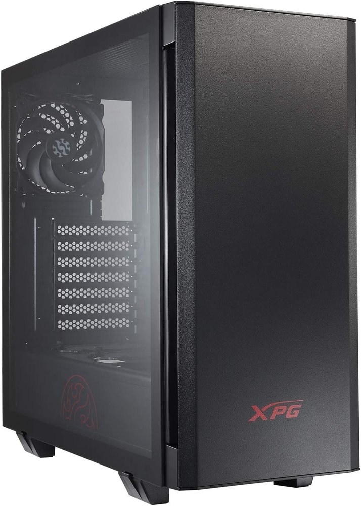 Adata / Xpg Invader blacK - with front ARGB downlight + controller , magnetic front panel , dual-chamber design - with 4mm tempered glass side panel , all steel exterior , dedicated chamber for psu + hdd bay , no psu ( bottom placed psu design ) , support upto 400mm graphics card , 3x radiator upto 360mm ; 2x usb3.0 + audio in/out - 2/4x 3.5" hidden + 4/2x 2.5" hidden - 2x 120mm fans upto 9 with magnetic dust filters - ATX