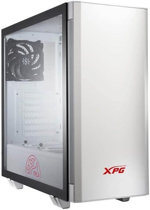 Adata / Xpg Invader White - with front ARGB downlight + controller , magnetic front panel , dual-chamber design - with 4mm tempered glass side panel , all steel exterior , dedicated chamber for psu + hdd bay , no psu ( bottom placed psu design ) , support upto 400mm graphics card , 3x radiator upto 360mm ; 2x usb3.0 + audio in/out - 2/4x 3.5" hidden + 4/2x 2.5" hidden - 2x 120mm fans upto 9 with magnetic dust filters - ATX