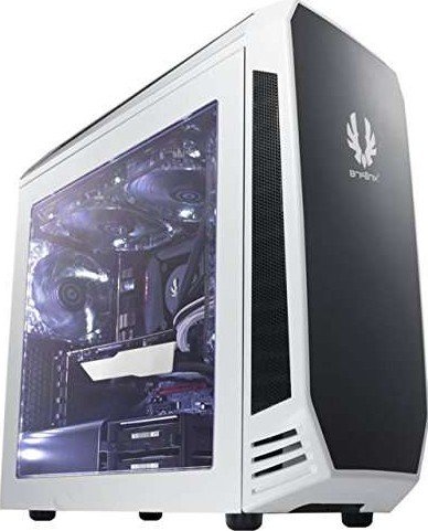 Bitfenix AEG-300-WKWL1 AEgis - White + Windowed + Icon disply , with programmable icon display ( 240x320 2.8" TFT LCD ) + 3-speeds fan controller , closed panels for noise shielding , with reservoir bracket + pump bracket , 200mm width slim design , no psu ( bottom placed + multi-direction psu design ) , 2x usb 3.0 + audio in/out - 4x 3.5" internal + 4x 2.5" internal ( 1x2.5" + 2x 3.5" drive cages ) - 1x 120mm fan upto 8 - micro-ATX